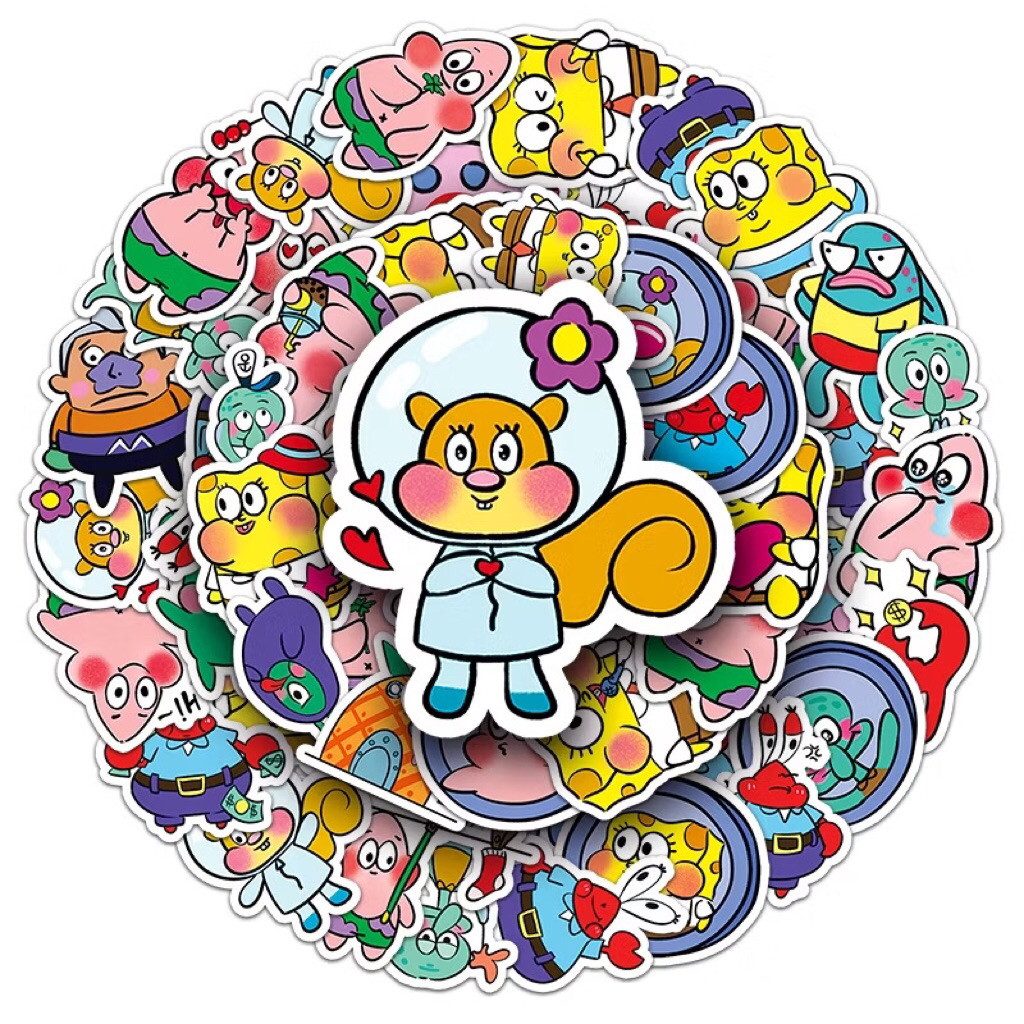 sticker bọt biển phiên bản chibi
