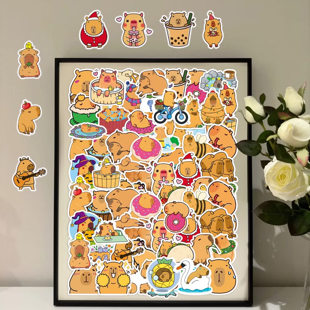 sticker capypara dễ thương mới