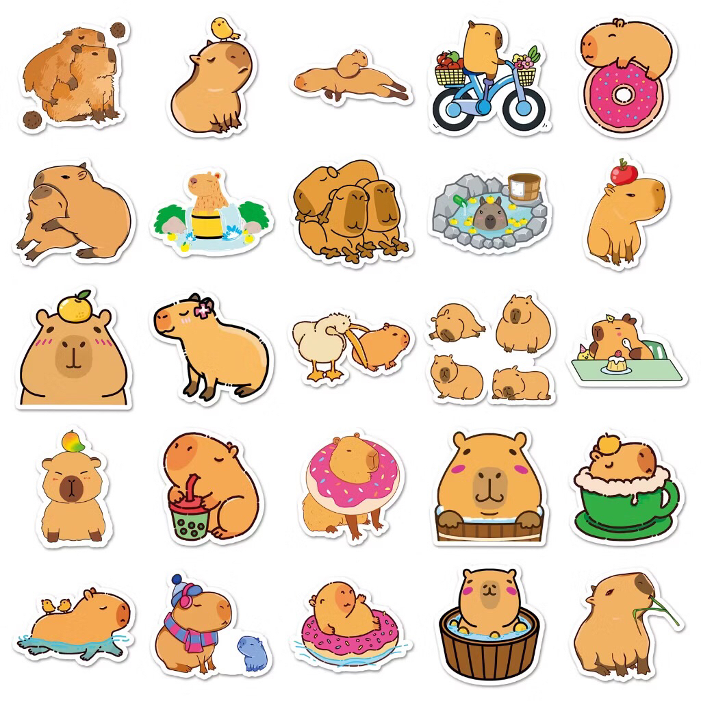 sticker capypara dễ thương mới