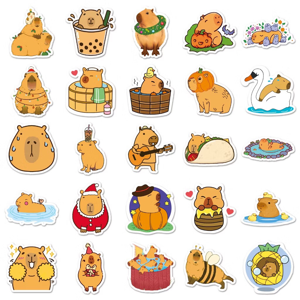 sticker capypara dễ thương mới
