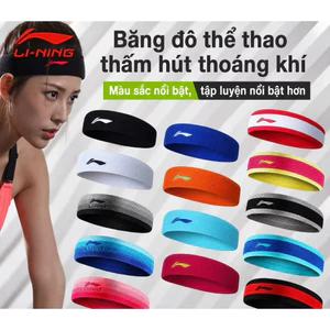 🆘GIÁ HOT🆘Băng đô thể thao Li-ning, Băng đô băng chặn tay Li-ning cao cấp, chất liệu thấm hút mồ hôi