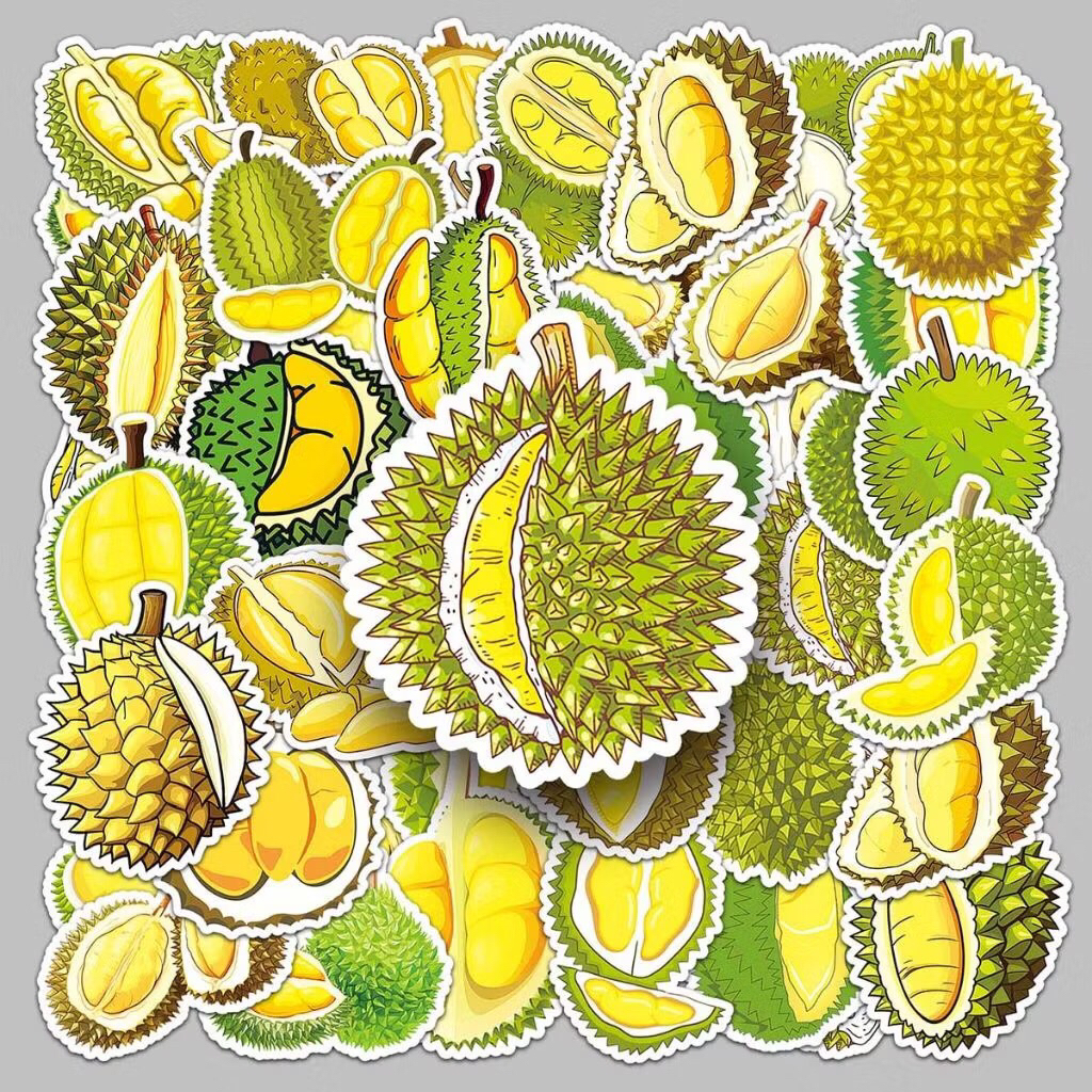 sticker trái sầu riêng cho những tín đồ thích trái cây