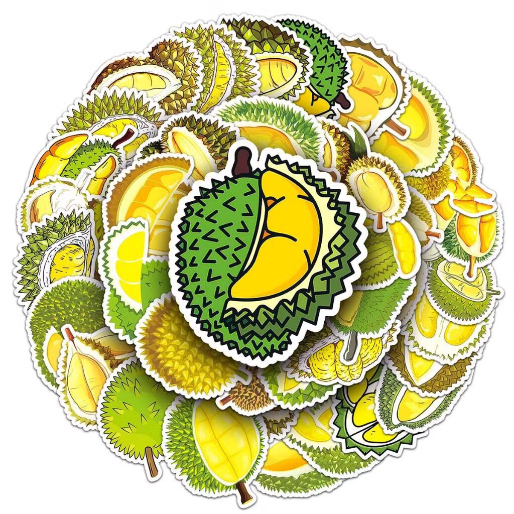 sticker trái sầu riêng cho những tín đồ thích trái cây