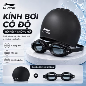 🆘Kính Bơi Cận Li-Ning 1.5-8 Độ Chống Mờ, Chống UV Cao Cấp🆘