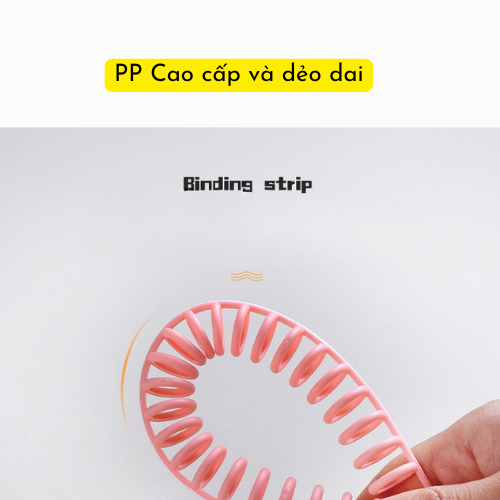 Thanh Còng Nhựa Làm Sổ A4 30 Lỗ Hiệu Kw-trio, Còng Nhựa Đóng Gáy Sổ, Nhựa PP Dẻo Dai, Cắt Ngắn Được
