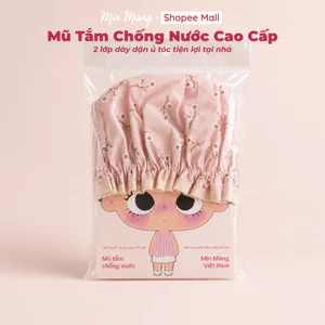 Mũ Tắm Trùm Đầu Chống Nước Co Giãn Chống Thấm Tái Sử Dụng Nhiều Lần MỊN MÀNG VIỆT NAM Chính Hãng