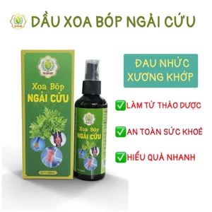 Xoa bóp ngải cứu - dầu xoa bóp giảm đau nhức cơ xương khớp, tê bì tay chân - 100ml