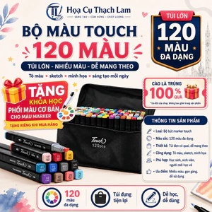 HỎA TỐC Tặng nhiều quà Bút Dạ Màu Marker Touch Hai Đầu 120 màuChuyên Nghiệp Màu Nước Phiên Bản Mới