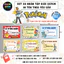 Nhãn Vở POKEMON In Theo Yêu Cầu - Chống thấm nước - ColorBoom