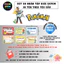 Nhãn Vở POKEMON In Theo Yêu Cầu - Chống thấm nước - ColorBoom