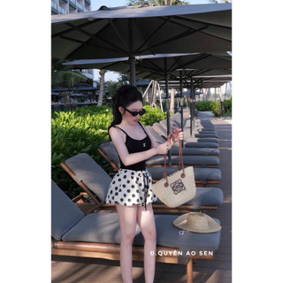 SET ÁO 2S MIX QUẦN BỒNG CHẤM BI HOT HIT