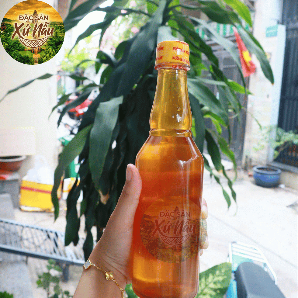 (CHAI 500ml) Nước Mắm Tam Quan Bình Định - Nước mắm cá cơm - Đặc sản Bình Định - Nguyên chất 100%