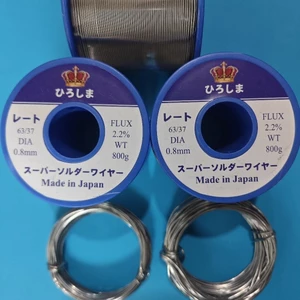 10M Thiếc Hàn Nhẹ Lửa Nhật Bản - HIROSIMA Đường Kính 0.8mm - 1.2mm, Bóng Nhẹ Nhiệt