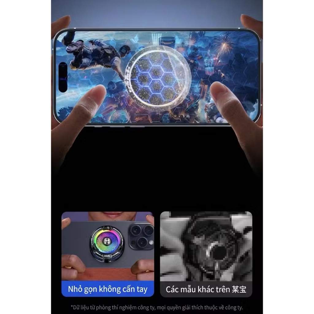 Quạt tản nhiệt điện thoại sò lạnh FS18 pro AI SIÊU LẠNH tăng fps cho ae chơi game(tặng quà bao tay)