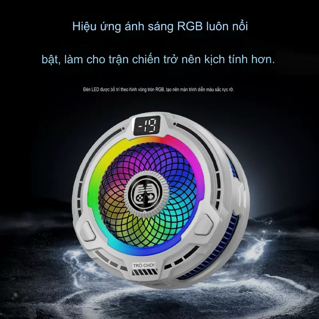 Quạt tản nhiệt điện thoại sò lạnh FS18 pro AI SIÊU LẠNH tăng fps cho ae chơi game(tặng quà bao tay)