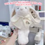 Thỏ Bông Áo Choàng 40cm 50cm Có Thêu Tai Theo Yêu Cầu – Gấu Bông Bunny Màu Trắng Hồng Quà Tặng Decor