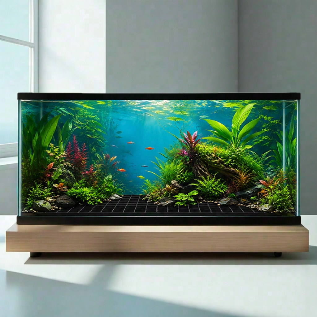 Decal tranh dán hồ cá 3D Kho In Ấn HC58 chống nước, In KTS dán dễ, gỡ dễ, có keo sẵn, nhiều kích cỡ