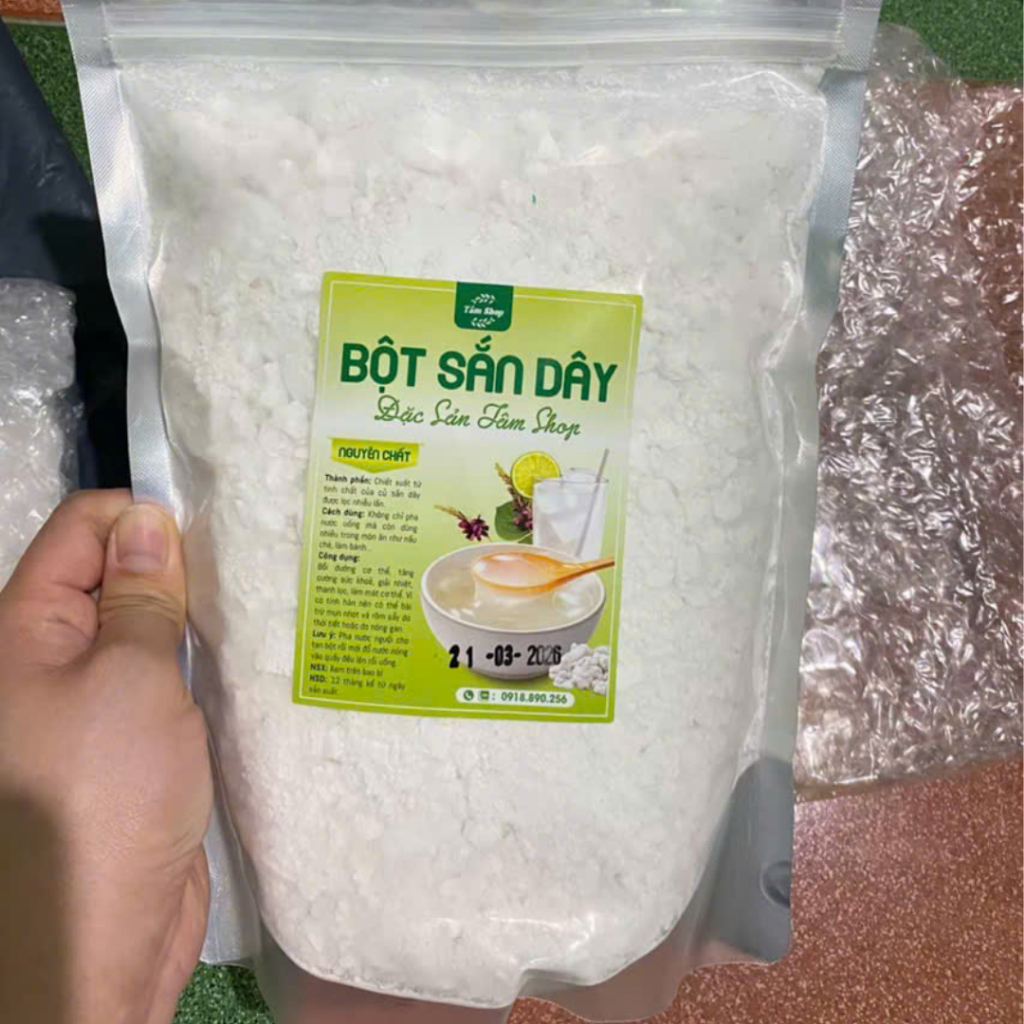 Bột Sắn Dây Nguyên Chất Kinh Môn Hải Dương Tinh Bột Mịn Thơm - Tâm Shop