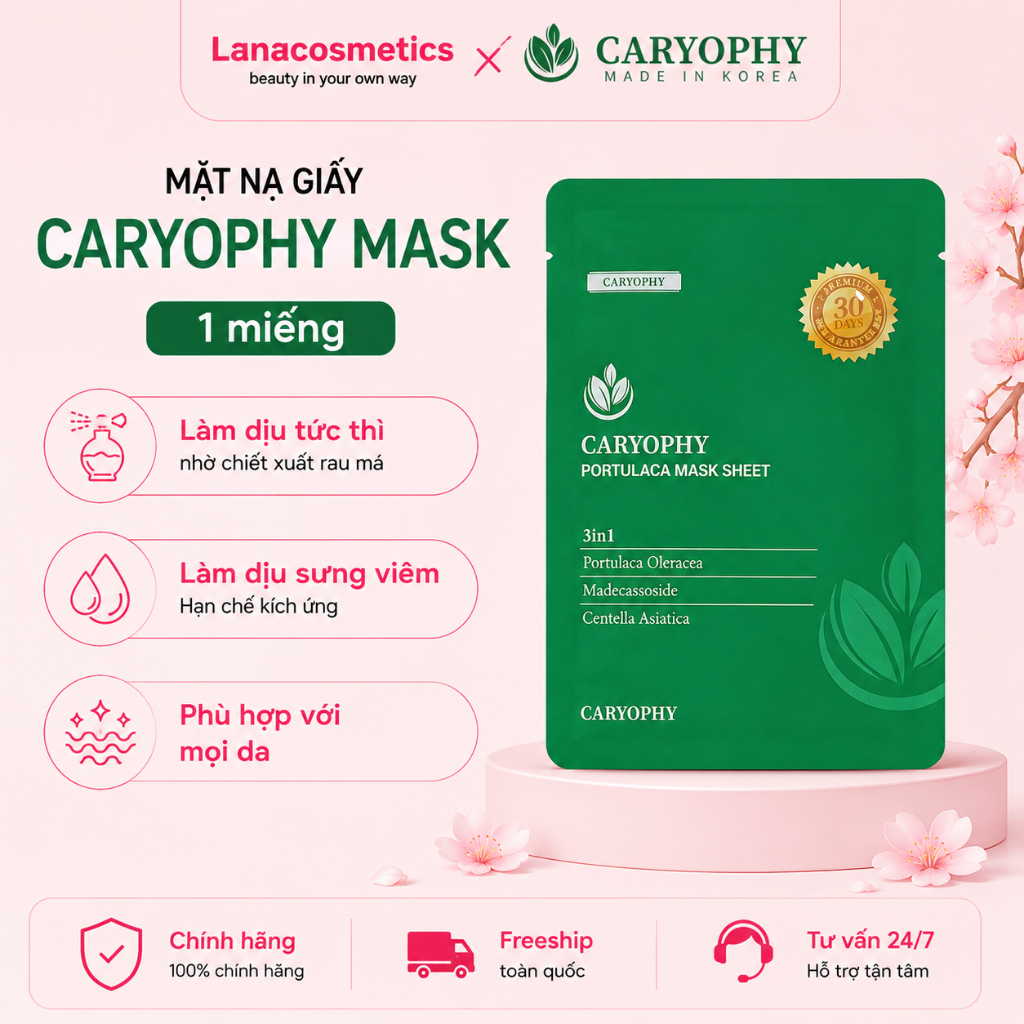 Mặt nạ Caryophy Portulaca Mask Sheet - 22g