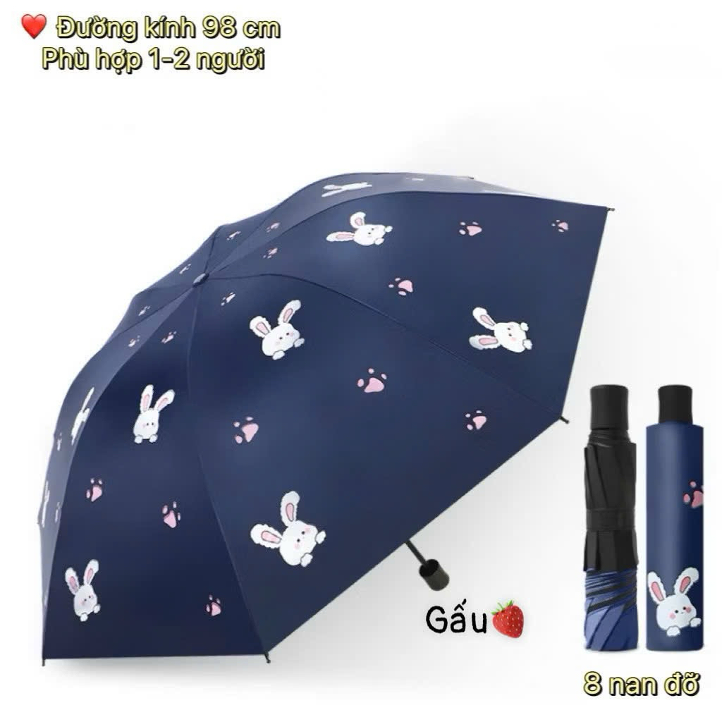 Ô đi mưa dù che nắng du lịch dã ngoại gấp mở bằng tay đẹp dễ thương thời trang quà tặng 🥰