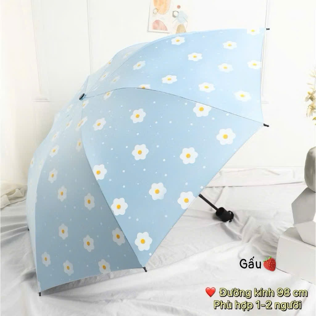 Ô đi mưa dù che nắng du lịch dã ngoại gấp mở bằng tay đẹp dễ thương thời trang quà tặng 🥰