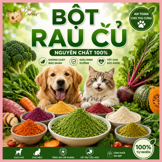 Bột rau củ cho chó mèo bổ sung vitamin và chất xơ, hỗ trợ tiêu hóa (100gr)