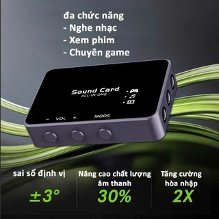 Thiết bị giải mã DAC/AMP/Soundcard Gaming EPZ TP35 Pro, Đầu ra: 3.5mm và 4.4mm, kích âm thanh