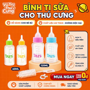 Bình ti sữa cho Chó mèo con 60ml