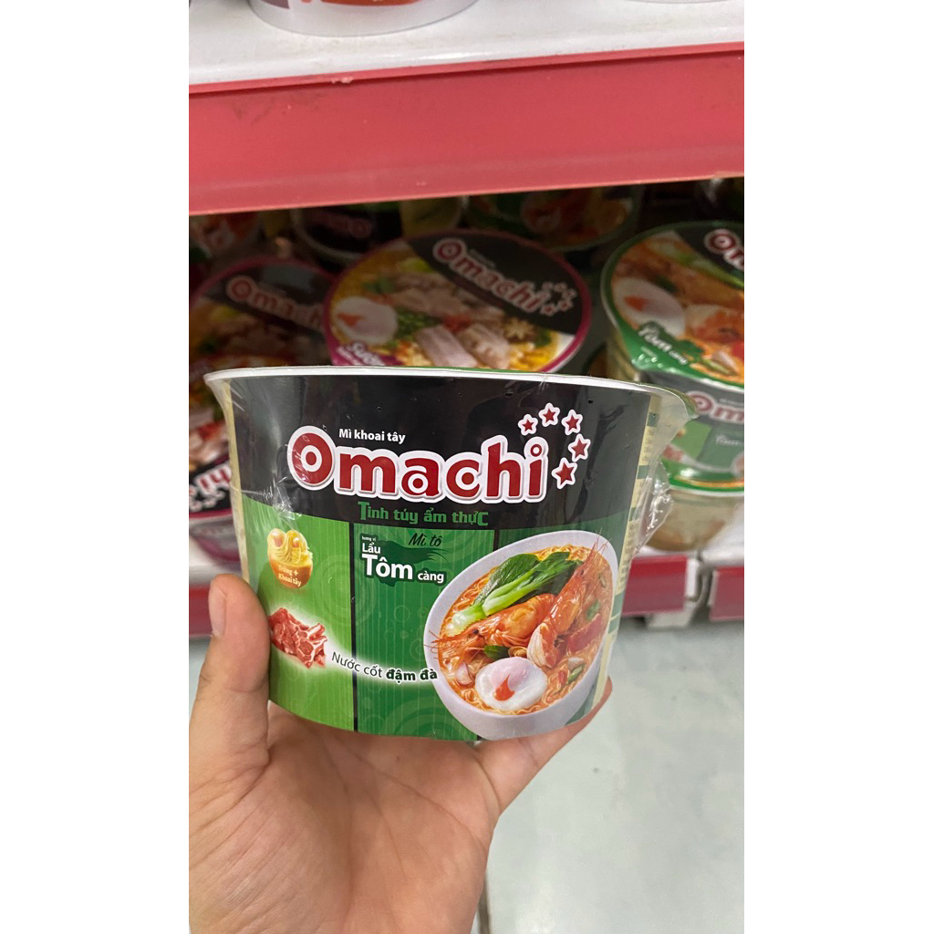 Mì omaichi tô 3 vị sốt bò hầm/sườn hầm ngũ quả/lẩu tôm càng