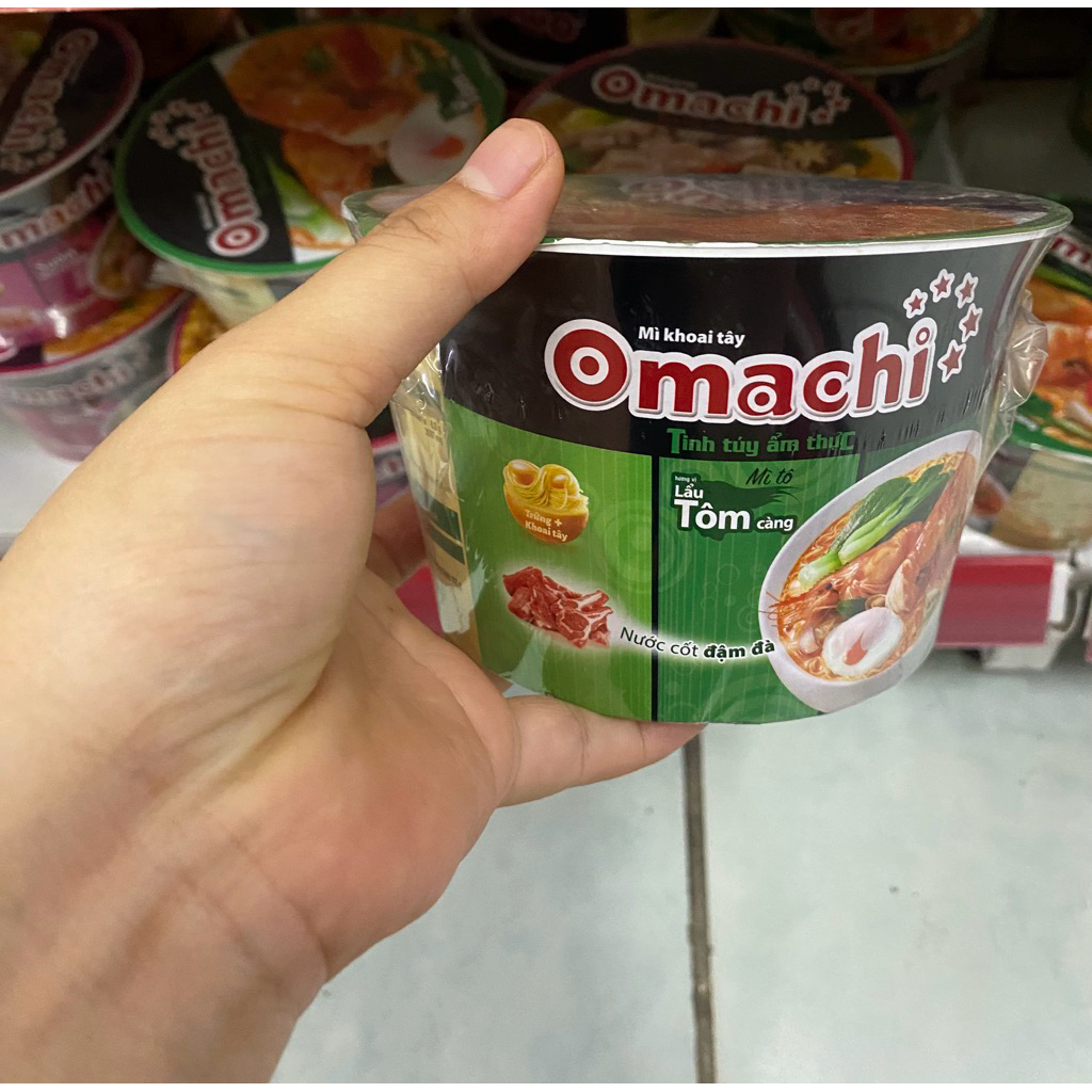 Mì omaichi tô 3 vị sốt bò hầm/sườn hầm ngũ quả/lẩu tôm càng