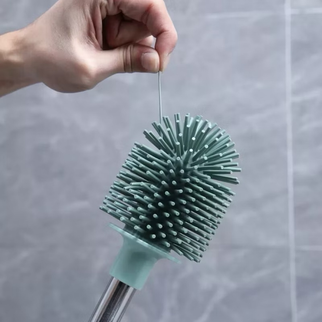 Cọ toilet đầu tròn silicone chống trầy bồn cầu Vinasu