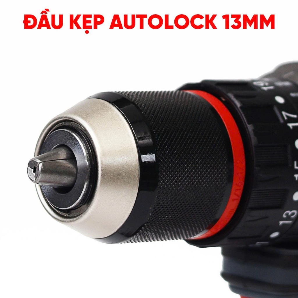 Máy khoan pin WORKFIX WF-ID1370PRO Lực Siết 70N.M - Máy khoan 3 Chức Năng - Đầu kẹp 13mm