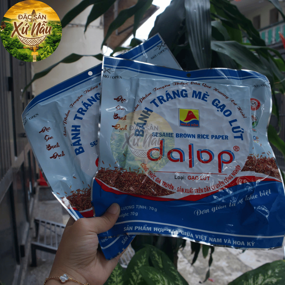 [COMBO 2] Bánh Tráng Nướng Giòn Dalop Thơm Béo Giòn Tan Ăn Vặt Kèm Gỏi, Mì Quảng