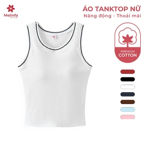 Áo Tanktop ba lỗ nữ MELINFA có đệm mút 3D nâng đỡ định hình, Áo Bratop nữ mã VAA0588