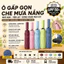 Ô dù che mưa nắng tự động 12 nan đôi xịn size trung có nút đóng mở thông minh chống UV gấp gọn