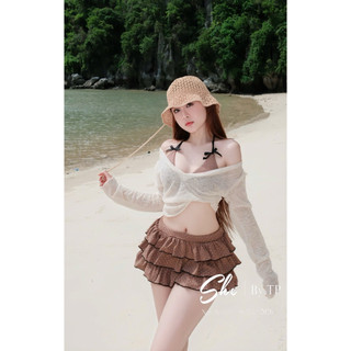 Set 3 Món: Bra Nơ + Chân Váy Tầng + Áo Giấy Chuẩn She’s