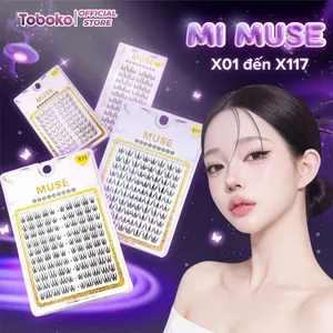 Mi Muse Lông Mi Giả Cụm Tự Nhiên Không Keo, Chùm 10 Hàng Cao Cấp (Full Mã X) - Toboko
