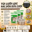 Túi lọc rác bồn rửa chén bát túi lưới lọc rác rửa bát co giãn có dây chun tự phân hủy