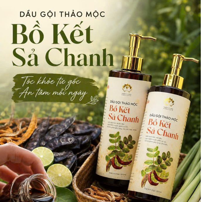 Combo Gội Xả Bồ Kết Sả Chanh Thảo Mộc – Giảm Rụng Tóc, Sạch Gàu, kích mọc tóc, mềm mượt – Thiên Y Linh