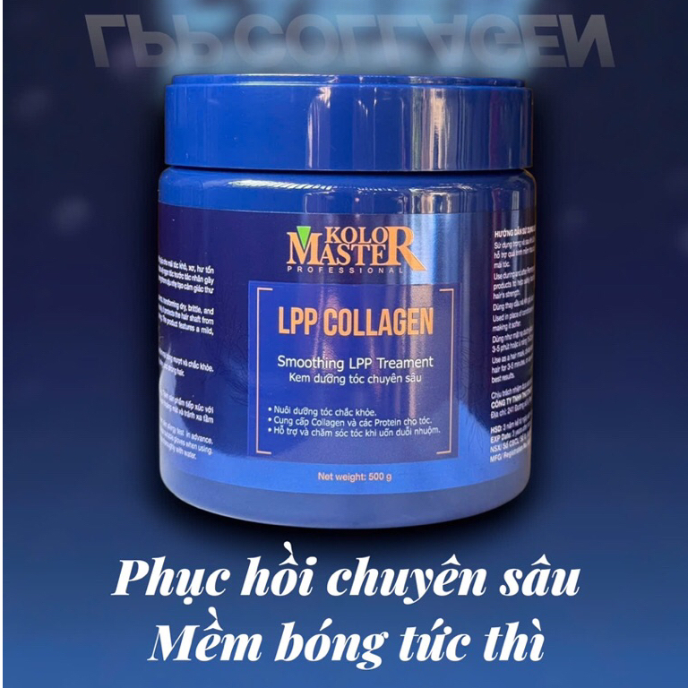 Kem dưỡng tóc LPP Collagen 500ml giúp phục hồi tóc thô xơ, chẻ ngọn
