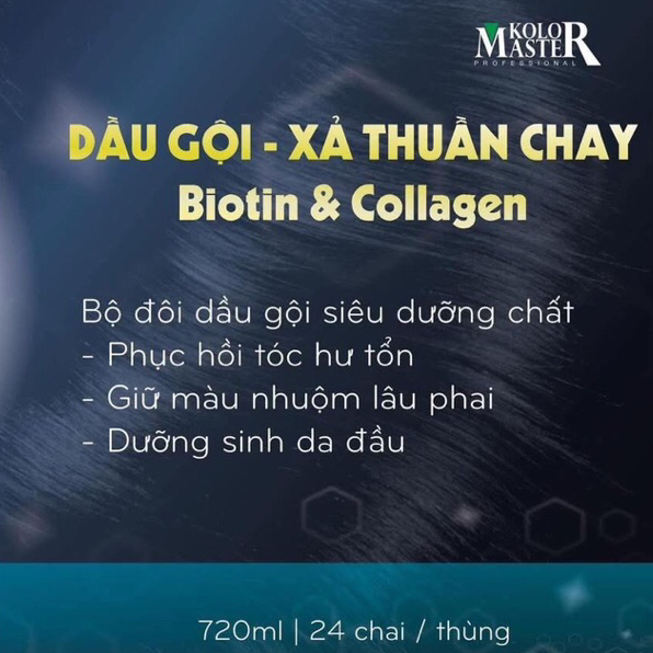 [Kolor Master] Dầu gội thuần chay size 720ml