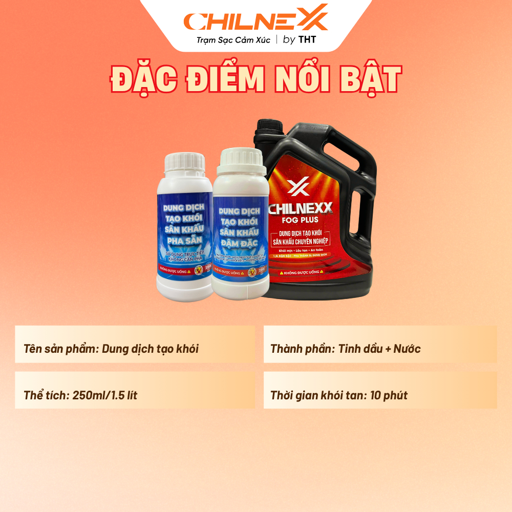 Dung dịch tạo khói 250ml CHILNEX Where Feelings Recharge pha loãng đậm khói dày bay xa khong kẹt khói dễ sử dụng