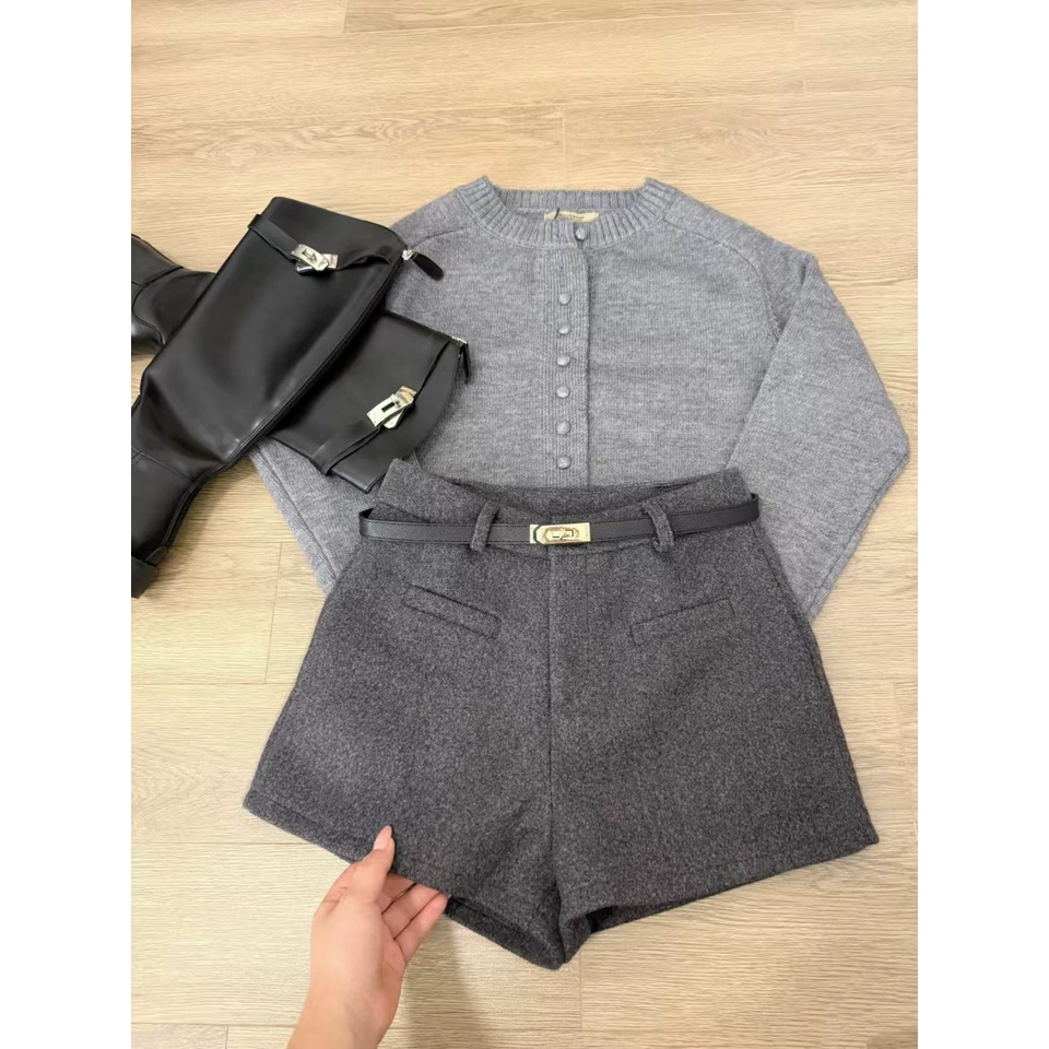 Quần Short Dạ Nữ Dáng Đẹp 2 Lớp, Quần Short Nữ Có Lót Trong Thời Trang Công Sở Thanh Lịch
