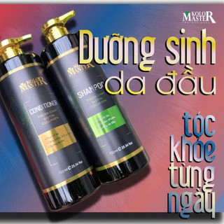 Bộ gội xả dưỡng sinh thuần chay hỗ trợ giữ màu tóc, phục hồi hư tổn, kích thích mọc tóc thuần chay Kolor Master
