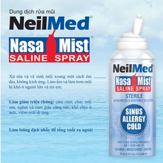 COMBO Xịt Mũi NeilMed 3 Chai (Mua 2 tặng 1) Date 2029 Tách Set Không Hộp