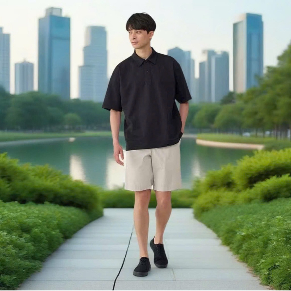 Quần Short gió polham unisex xuất dư