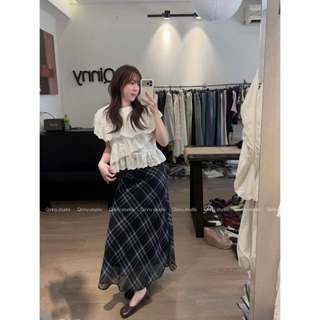 Chân váy voan tơ mềm dài