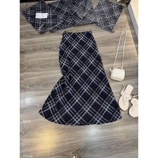 Chân váy voan tơ mềm dài