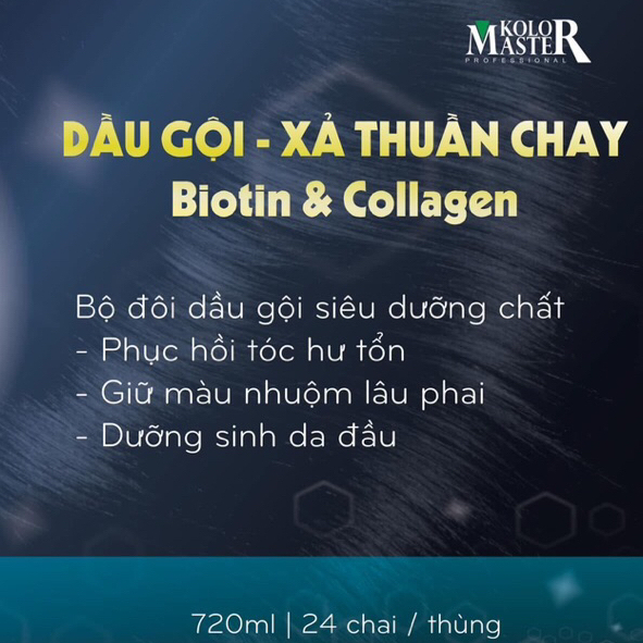 [KolorMaster] Dầu gội dưỡng sinh thuần chay giữ màu tóc