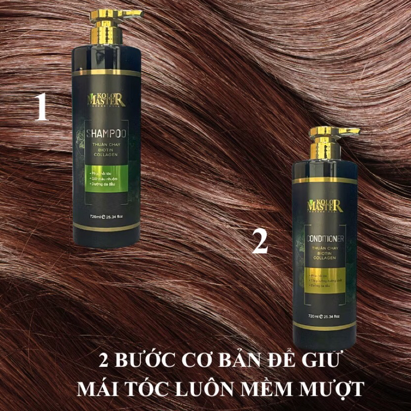[KolorMaster] Dầu gội dưỡng sinh thuần chay giữ màu tóc